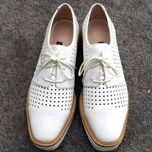 Nine West laser cut platform oxford